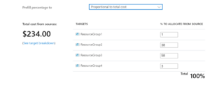 Azure cloud cost allocation